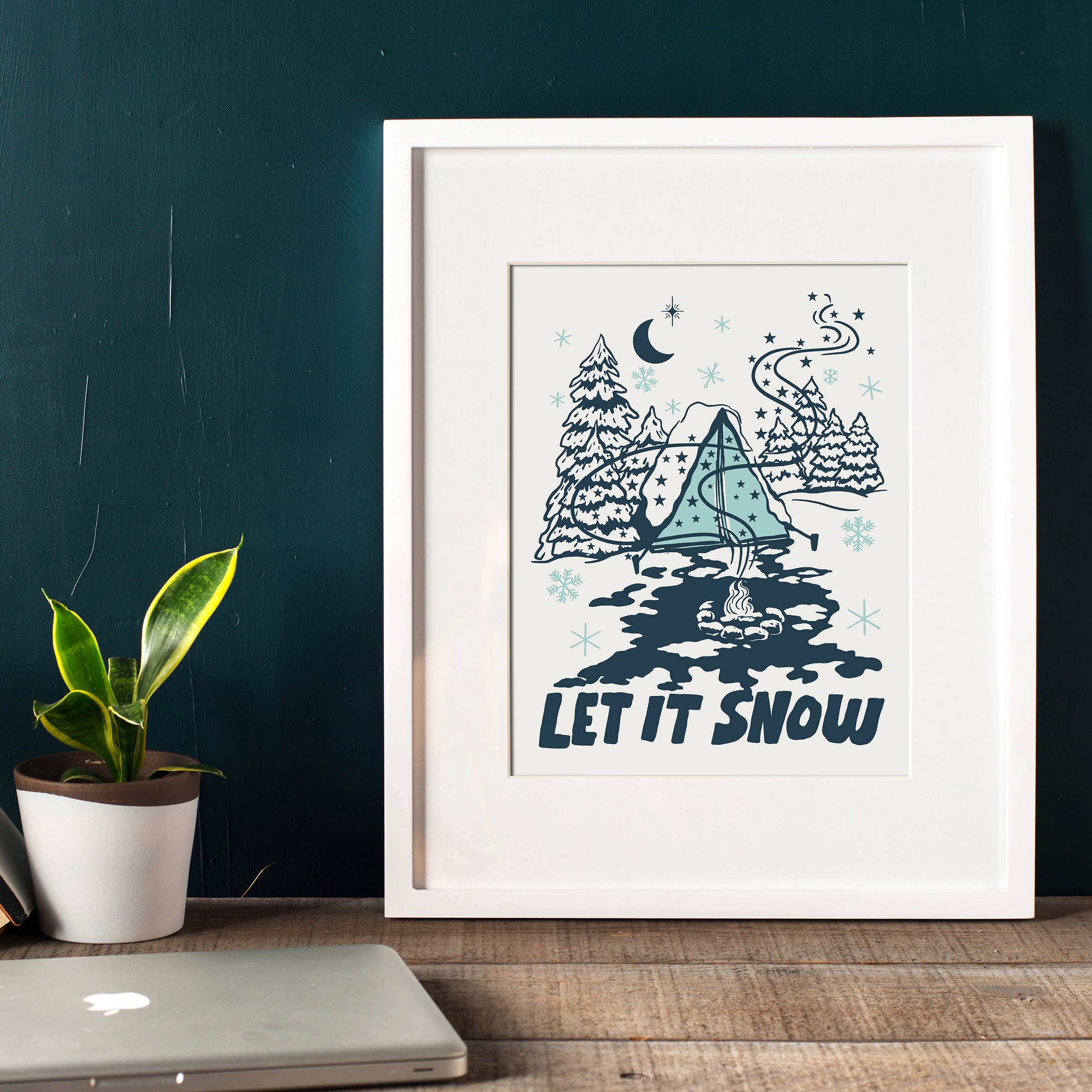 Starfangled Press - Wholesale Art Print - Let It Snow Screenprint Art Print1