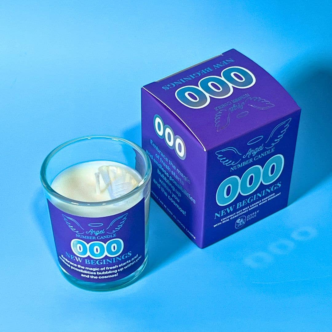 Gypsy Soul - Vente Bougie en bocal - Bougie Lotion Numéro d'Ange avec Pendentif Ange Pierre Précieuse Aile4