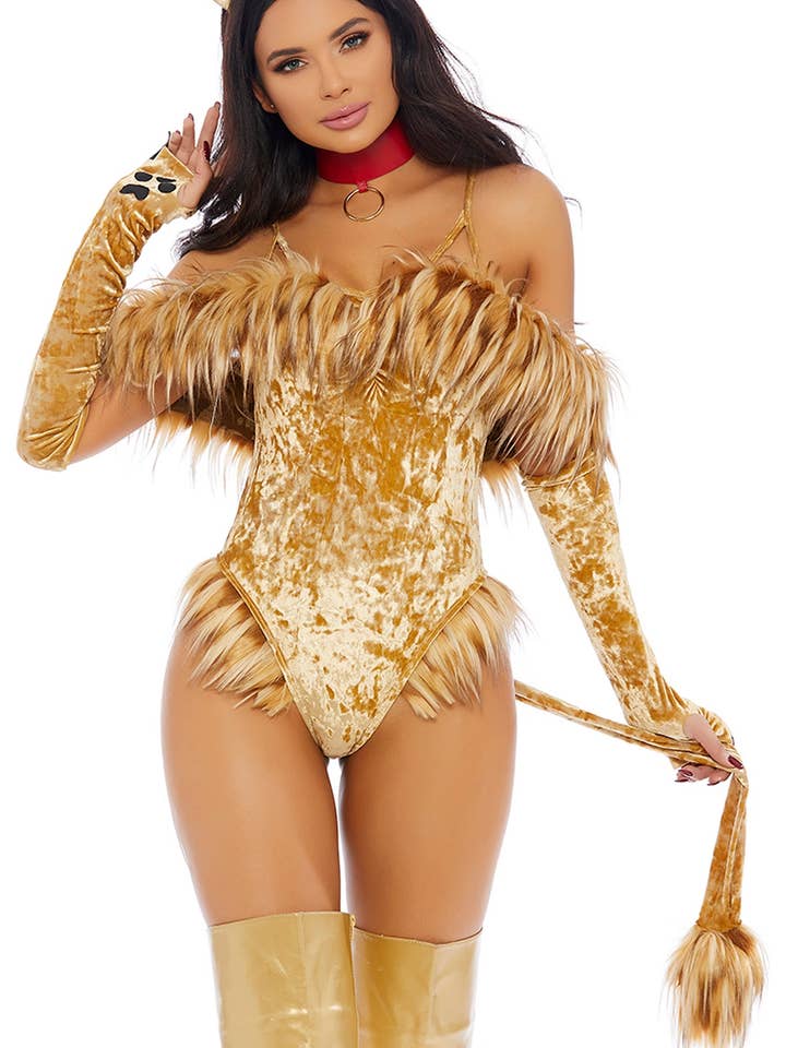 Tan A Scaredy Lion Sexy Movie Character Costume for wholesale on Faire