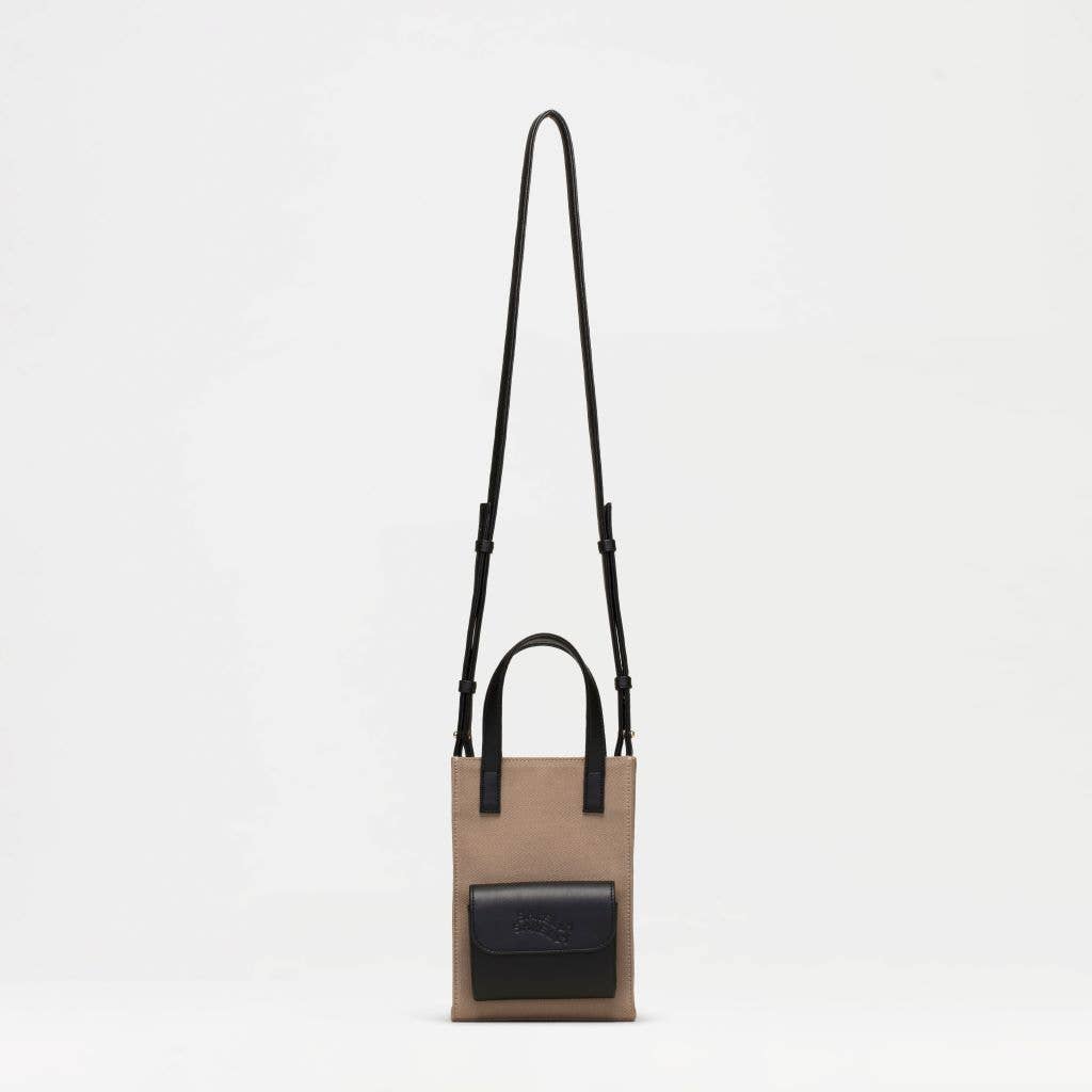 SARELLY SARELLY – Engroshandel Tote bag - Dame – Mini Cargo Tote - Kaktuslæder & lærred6