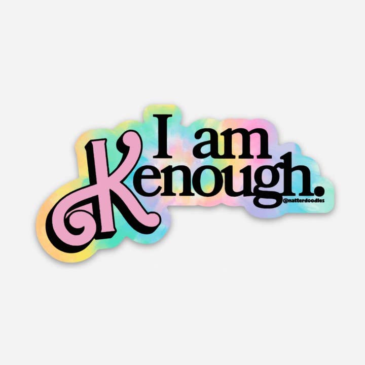 NatterDoodle - Wholesale Sticker - I Am Kenough Barbie Movie Waterproof Sticker