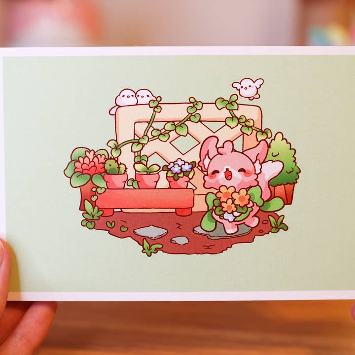 Fuwuffle - Wholesale Art Print - Fox Florist Art Print3