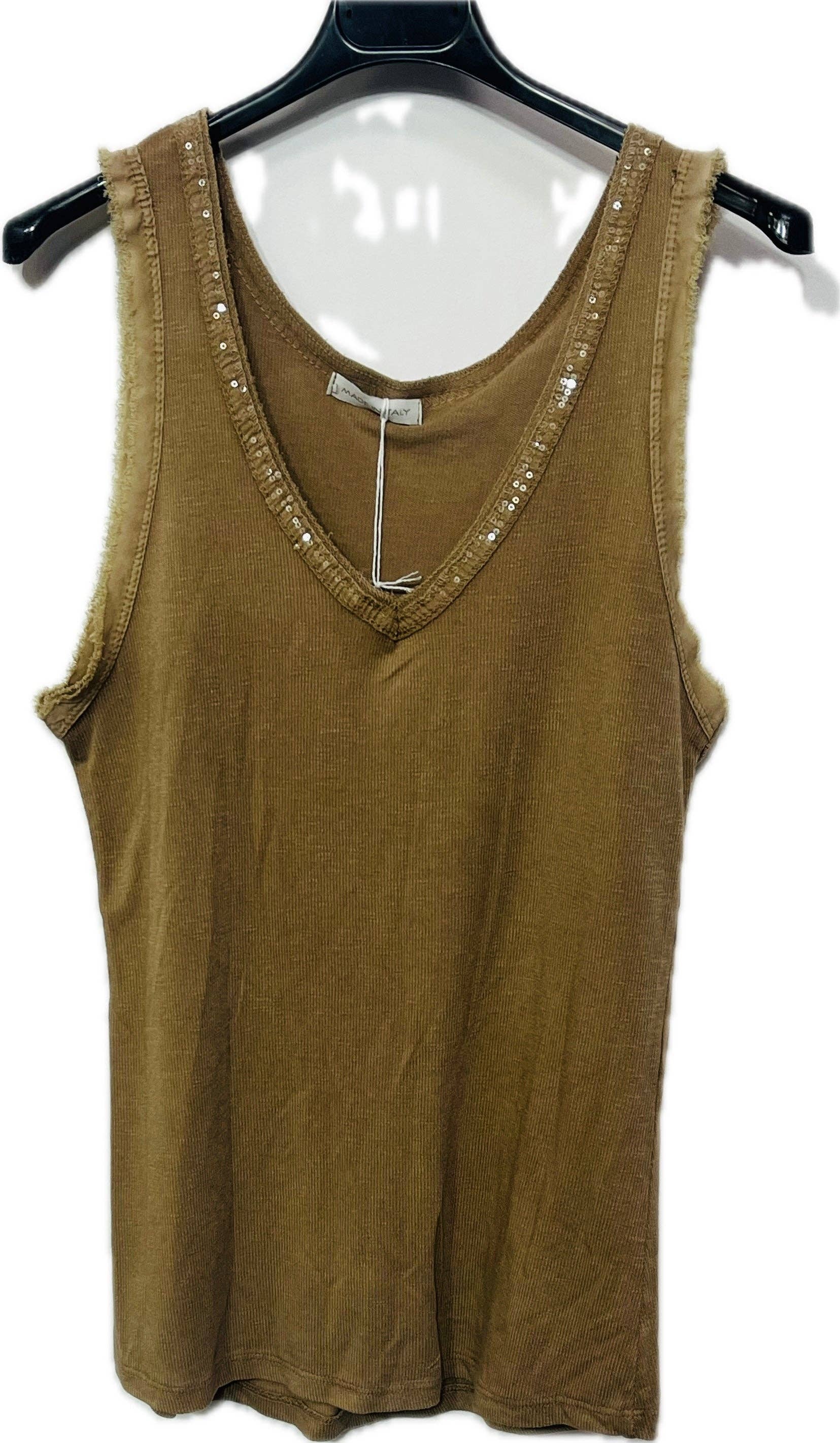 Marisima by Urban Mangoz – Tops – Mulher por atacado – Tops de Alças com Decote em V e Lantejoulas22