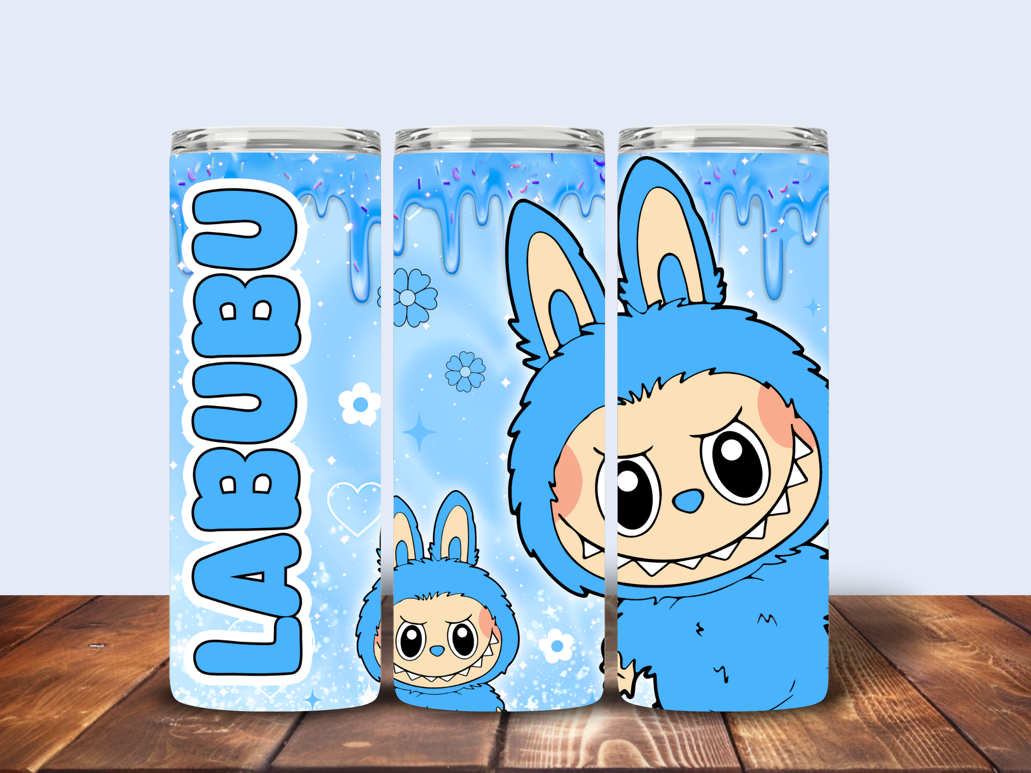 The Detailed Diva - Wholesale Insulated Mug/Tumbler - Labubu Sublimated Tumblers–Cute & Collectible Character Cups0
