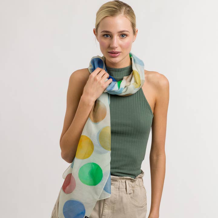 FRAAS - The Scarf Company - Wholesale Scarf - Women's - Summer Dots Scarf0