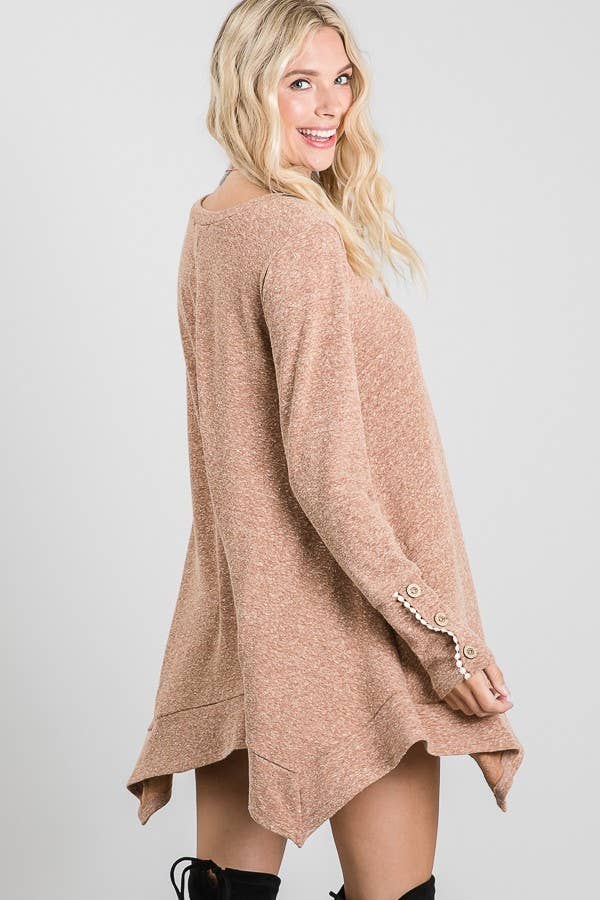 JADE BY JANE - Wholesale Tunic - Women's - ASYMMETRIC TUNIC WITH WRIST DETAIL32