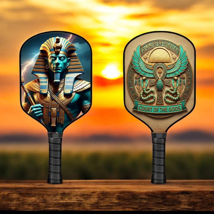 Ancient Egyptian Gods - Ptah - Pickleball Paddle for wholesale by The Mad Pickler