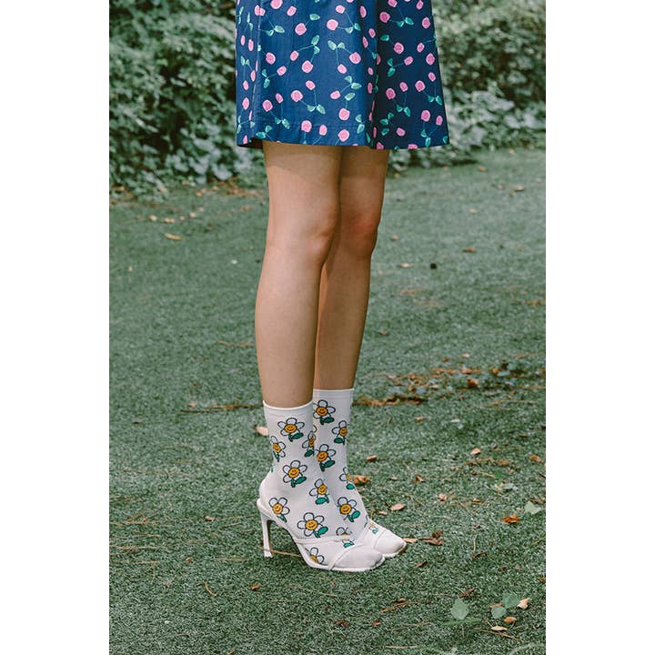 7DAYSSOCKS – Engroshandel Strømper - Dame – Kvinders Crew Pangpara-Pangpang Strømper10