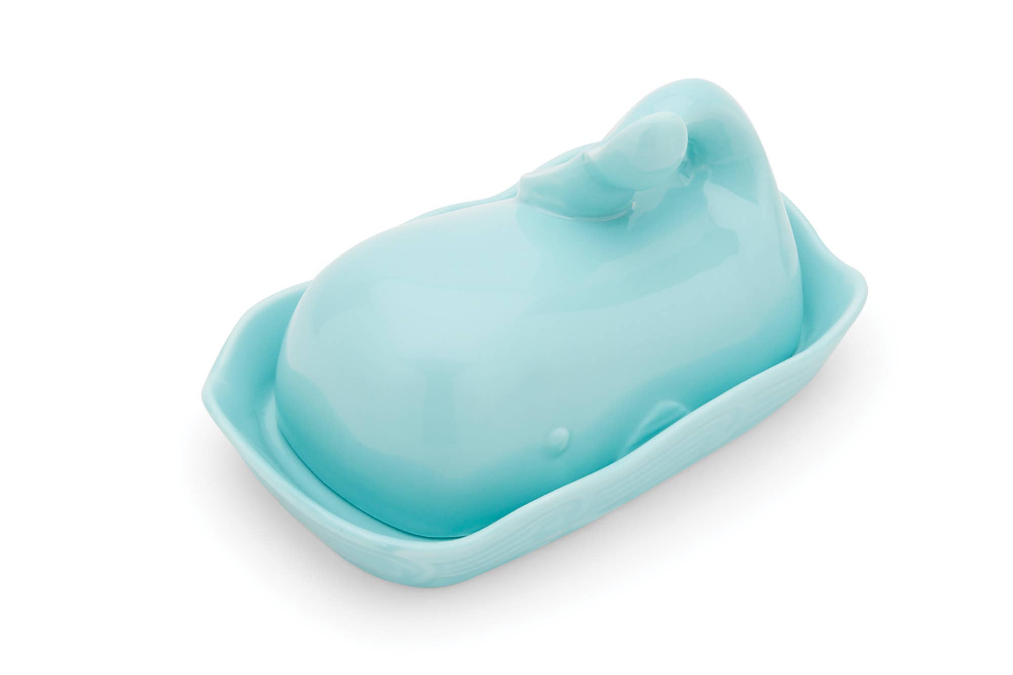 Fox Run Brands - Wholesale Butter dish - Fox Run Ceramic Whale Butter Dish, 4.5" x 7.25" x 4"