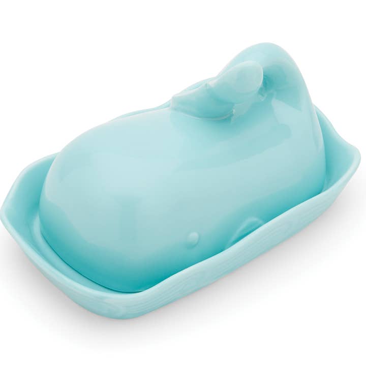 Fox Run Ceramic Whale Butter Dish, 4.5" x 7.25" x 4" for wholesale by Fox Run Brands