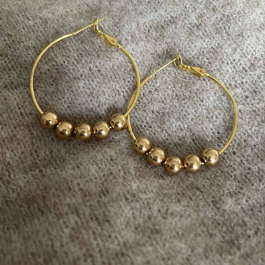 Jewelry By Elina Dahl - Wholesale Hoop Earrings - Earrings Hoop golden.