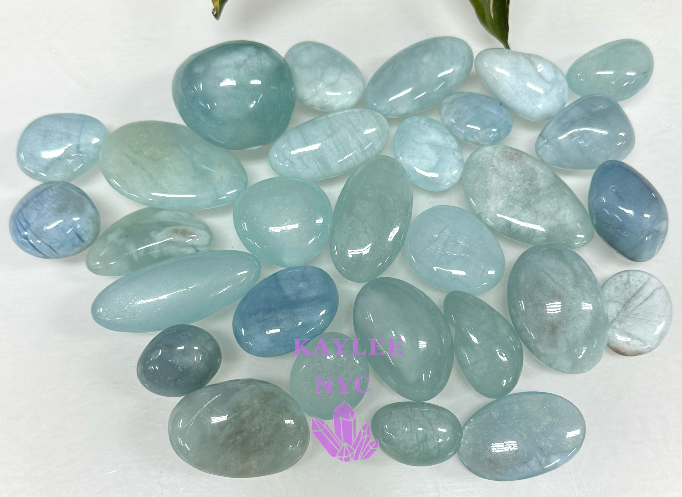 KayleeNYC – wholesale Spiritual stone/crystal – Wholesale Lot 1 lb Natural Aquamarine Tumble Healing Energy1