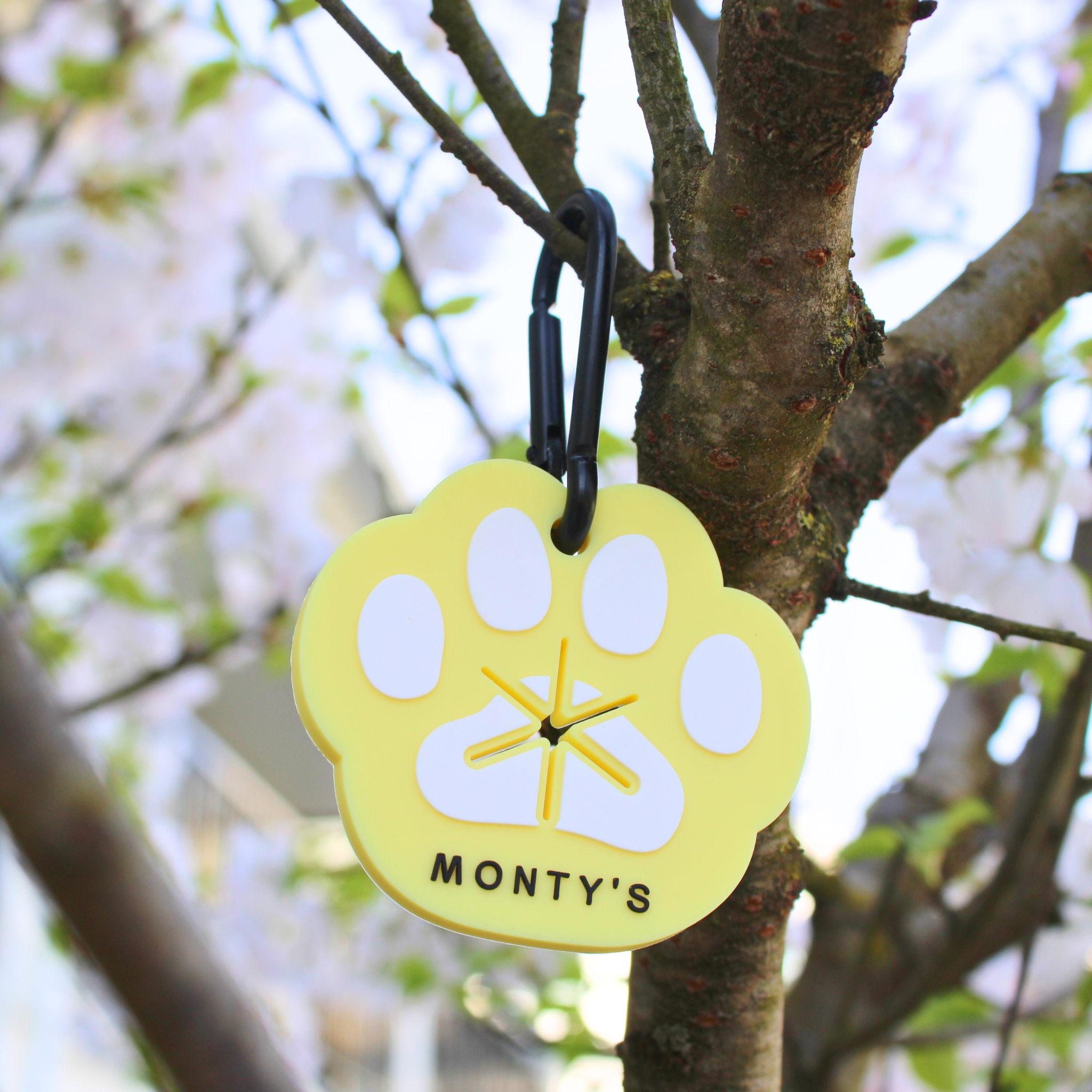 Monty's Bags - Wholesale Pet Poop Bag Dispenser - Silicone Used Poop Bag Handsfree Holder - Paw Print20