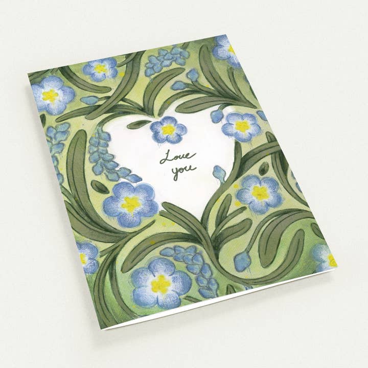 Love You Greeting Card for wholesale by Blackstar art