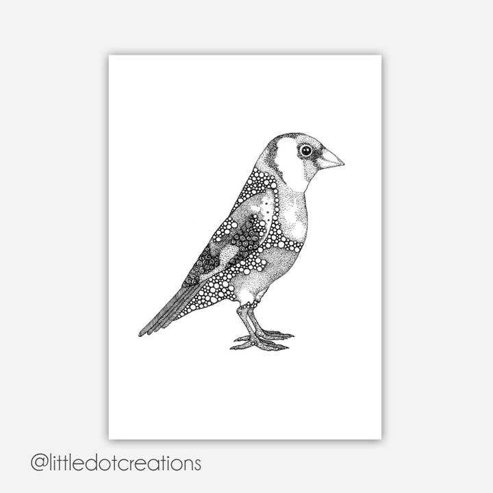 A6 Impresión - Jilguero para venta al por mayor de Little Dot Creations