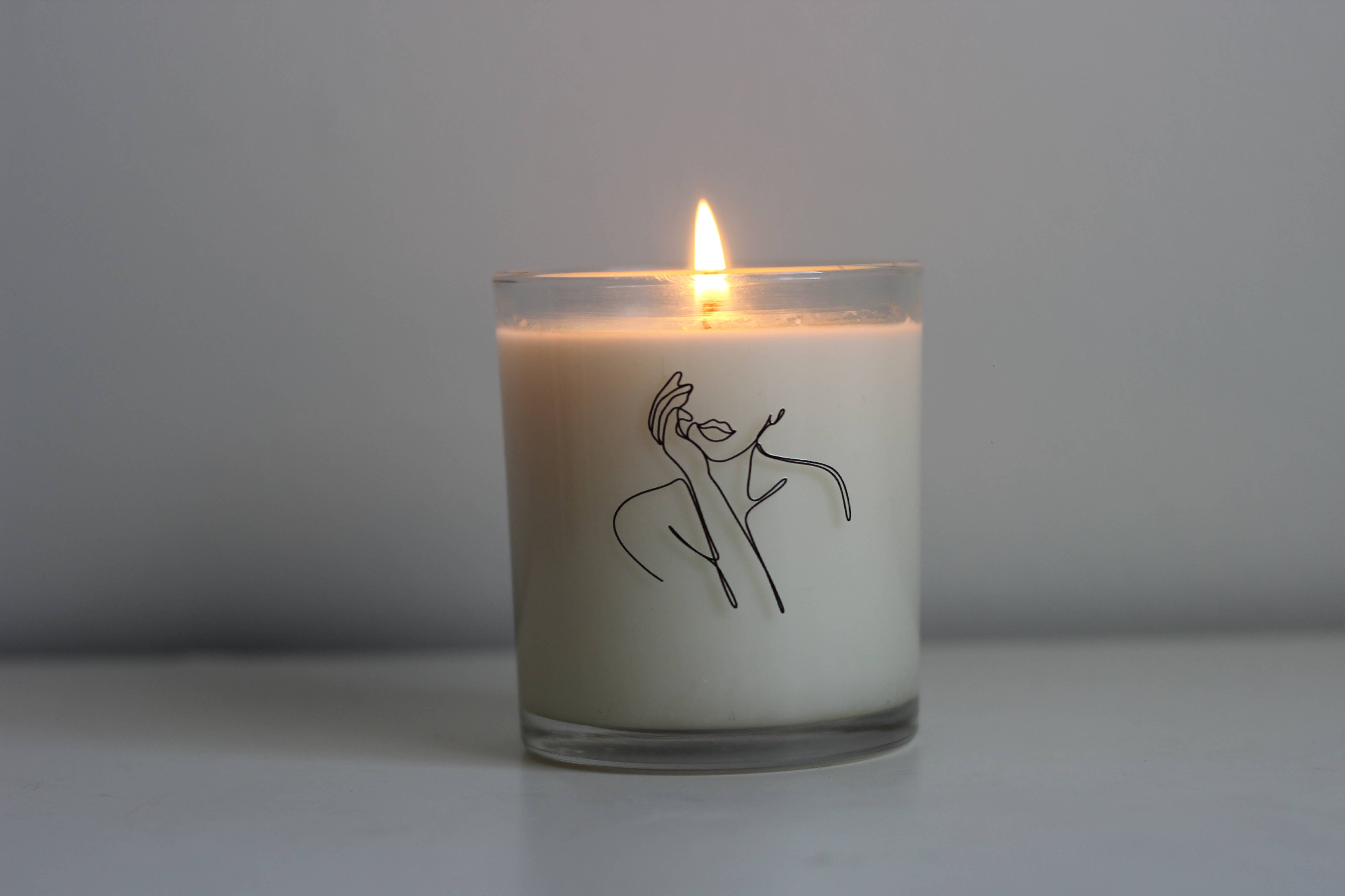 SCENTS BY FAY - Wholesale Jar/Filled Candle - 8oz Line Art Soy Candles made with Pure Essential Oils3