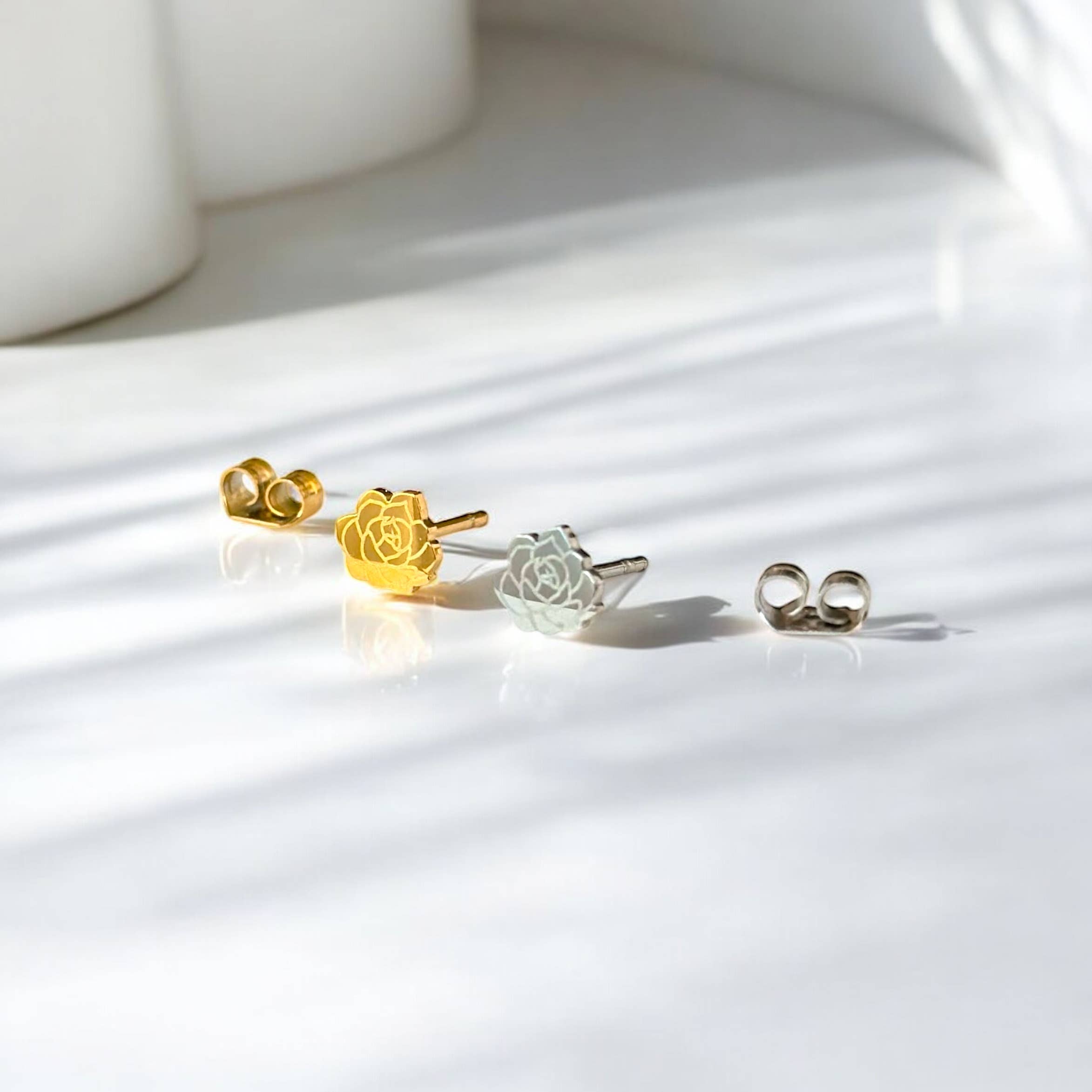 Dainty Little Tiny Things - Vente Clous d'oreille - Petites Choses Délicates | Terrarium Succulent | Boucles d'Oreilles1