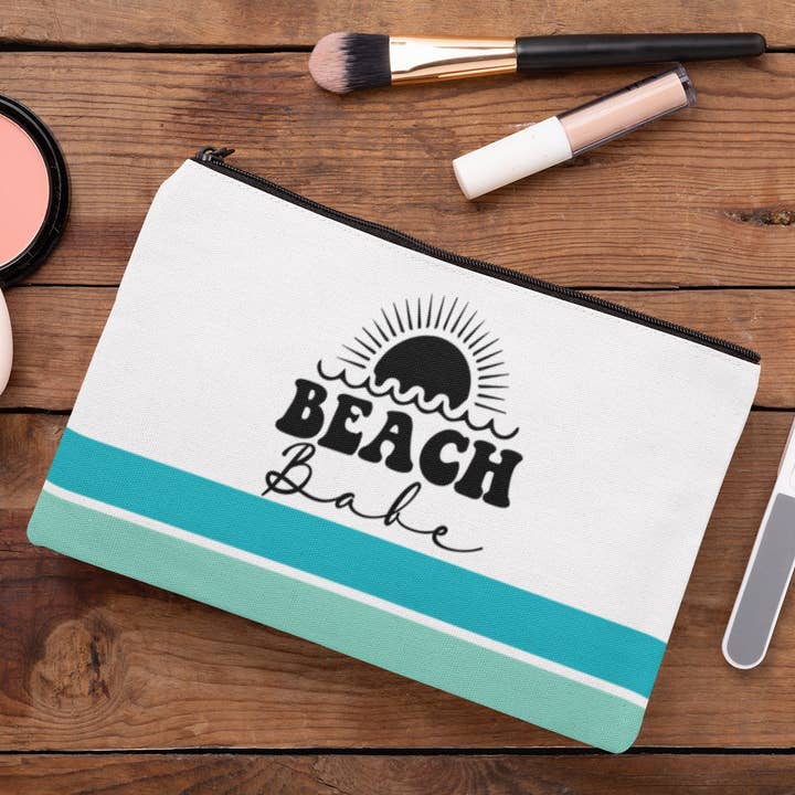 Beach Babe Randig blixtlåspåse Travel Kosmetisk väska för wholesale av T O T A L I Z A D O R E S