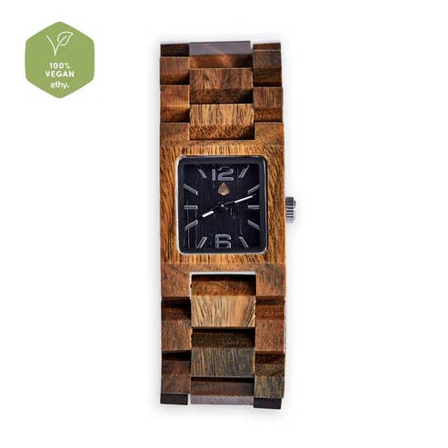 The Sustainable Watch Company - Vendita all'ingrosso Orologio da polso - Donna - The Ash - Orologio in legno vegano fatto a mano3
