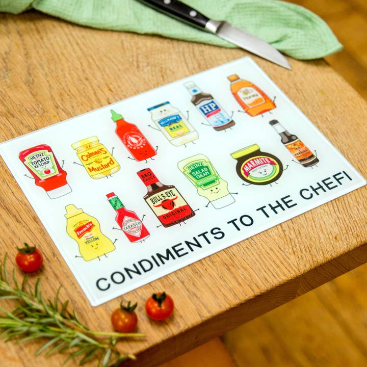 Of Life & Lemons – wholesale Cutting board – Funny Condiments Chopping Board