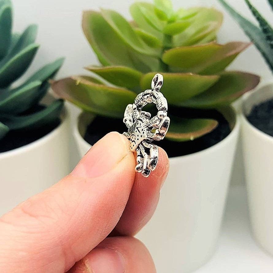 Guerrilla Charm - Wholesale Individual Charm/Pendant - Silver Maryland Crab Charms, 23x22mm3