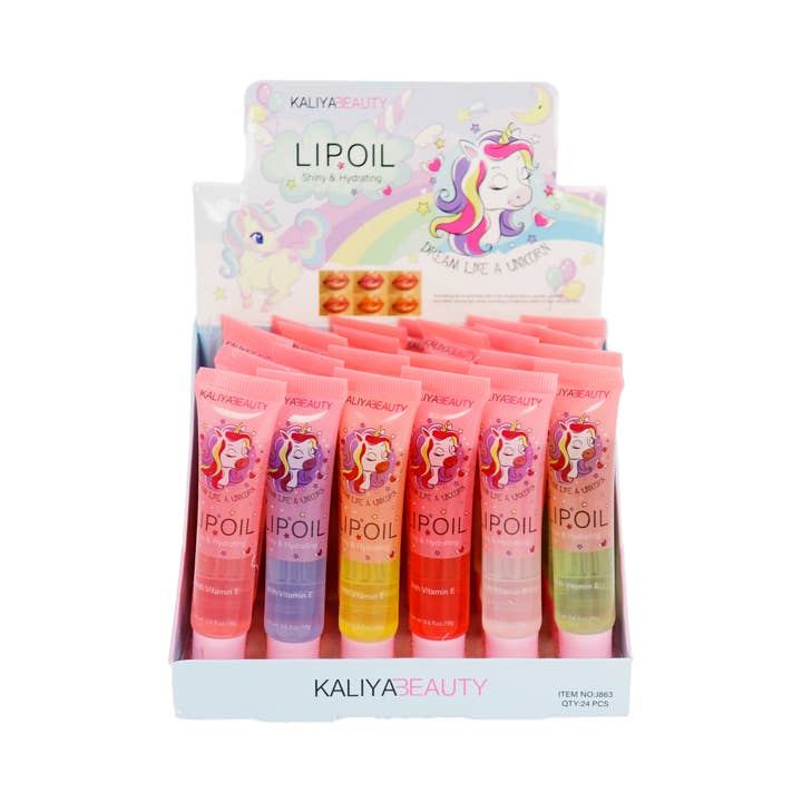 Cap Zone - Wholesale Lip Gloss - Unicorn Liquid Lip Oil Gloss Tube - Expires 2025/11