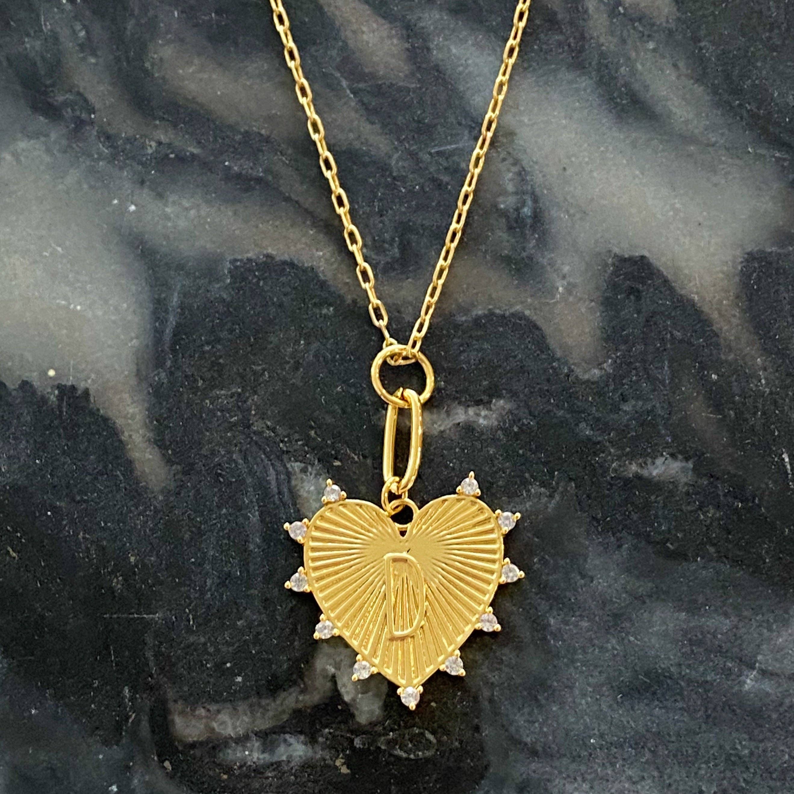 Ellison+Young - Wholesale Pendant/Charm Necklace - Clip Hanging Initial Heart Necklace3