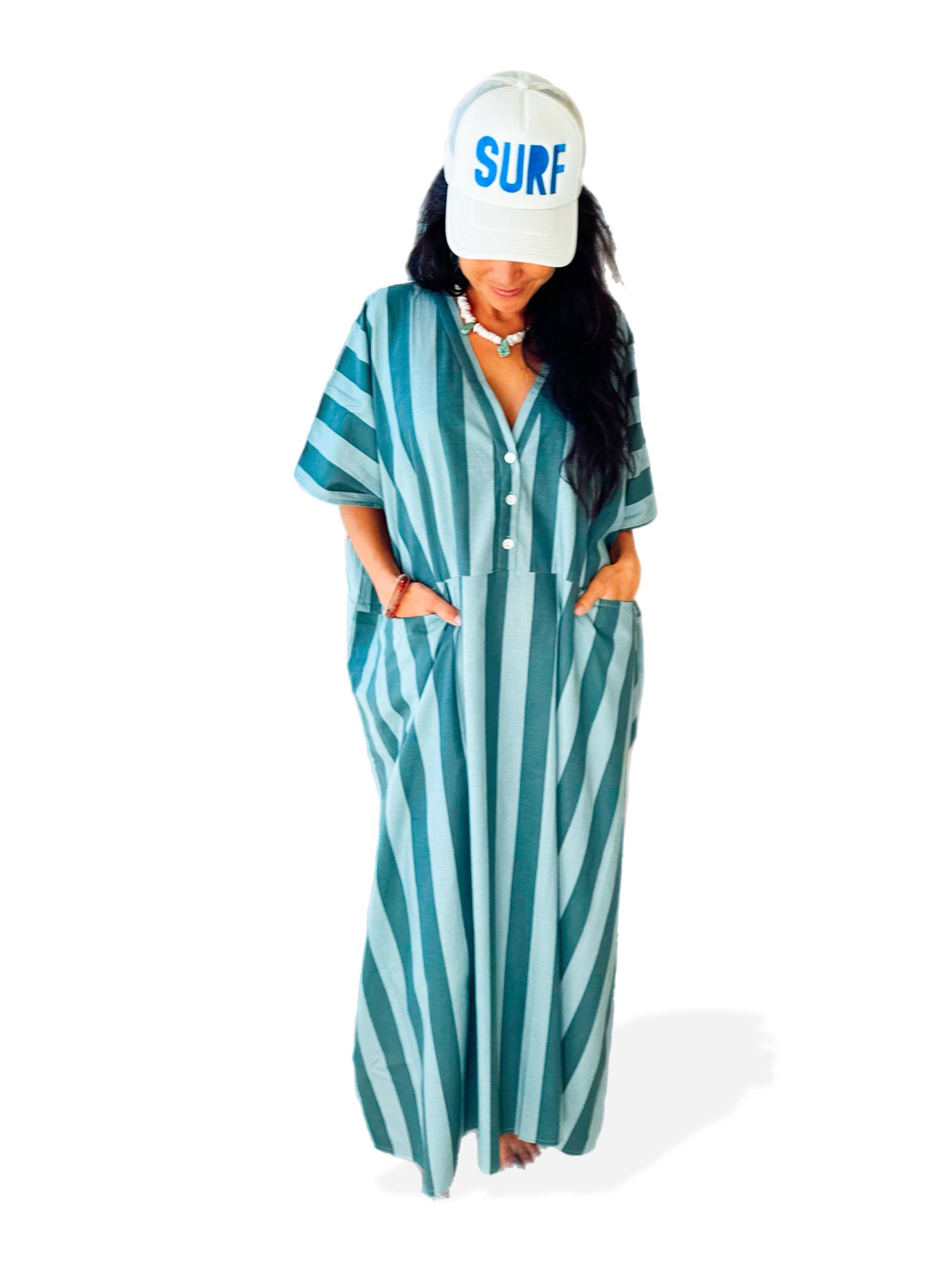 Cabana Club California - Wholesale Kaftan - Women's - Surf Stripe Kaftan21