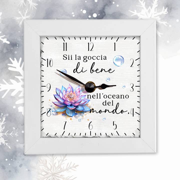 Desuite - Vendita all'ingrosso Orologi da parete - QUADRETTO CON OROLOGIO E FRASE