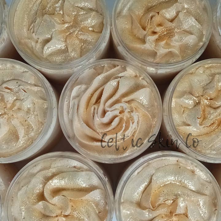 Shimmer Shower Fluff for wholesale by Celtic Skin Co
