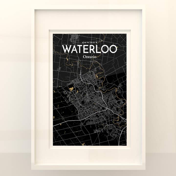 OurPoster.com - Wholesale Poster - Waterloo City Map Poster221