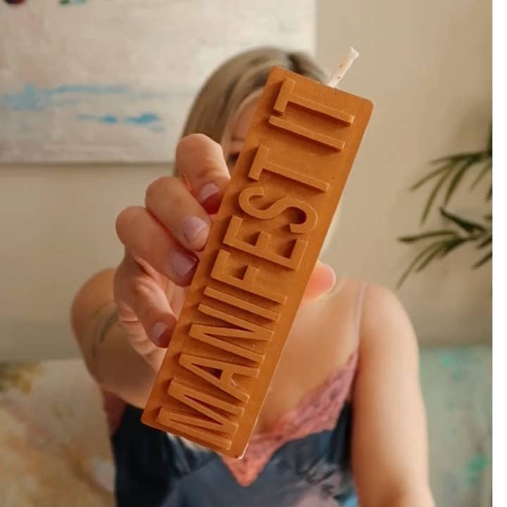 Manifestationslys, Andagtslys, Krystalinfunderet for engroshandel hos Manifest It With Aries Babe