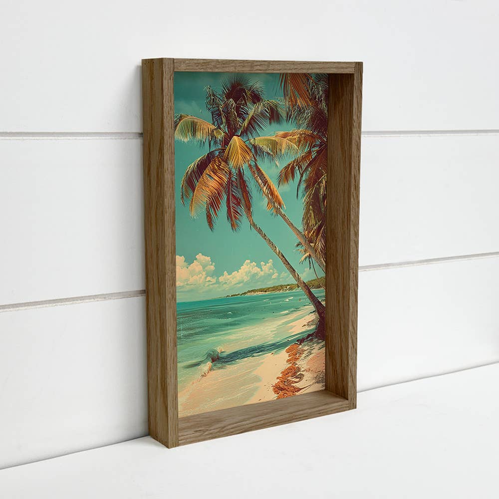 Hangout Home - Wholesale Art Print - Beach Nostalgia - Beach Canvas Art - Wood Framed Nature Art0