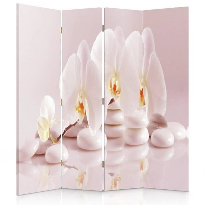 Divisor de quarto Zen Orchids 4 peças por atacado de Motivartdesign