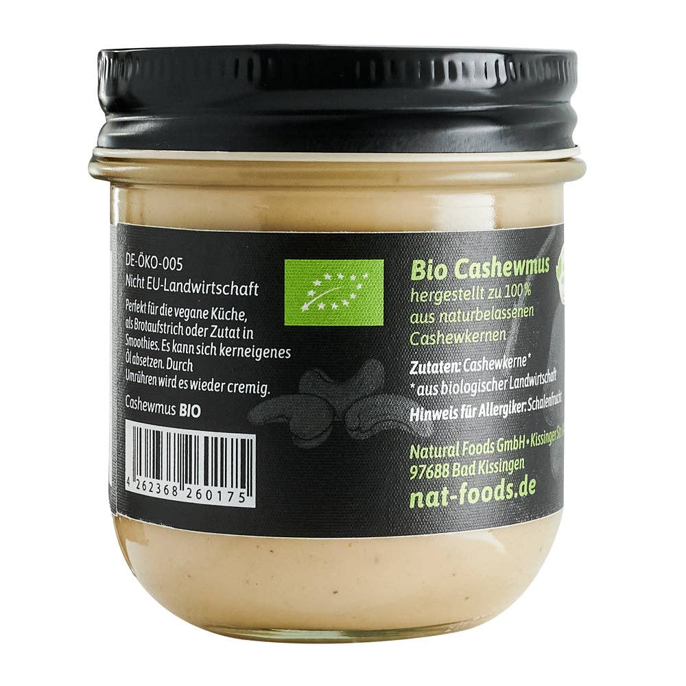 Natfoods GmbH - Wholesale Nut Butter - Organic cashew butter - The Cream of Nuts, 200g1