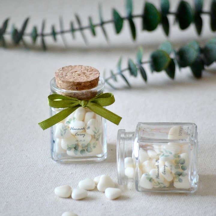 Uniq Favors - Wholesale Party gift - Heart-Shaped Candy Glass Bottle Favors, Wedding Candy Favors7