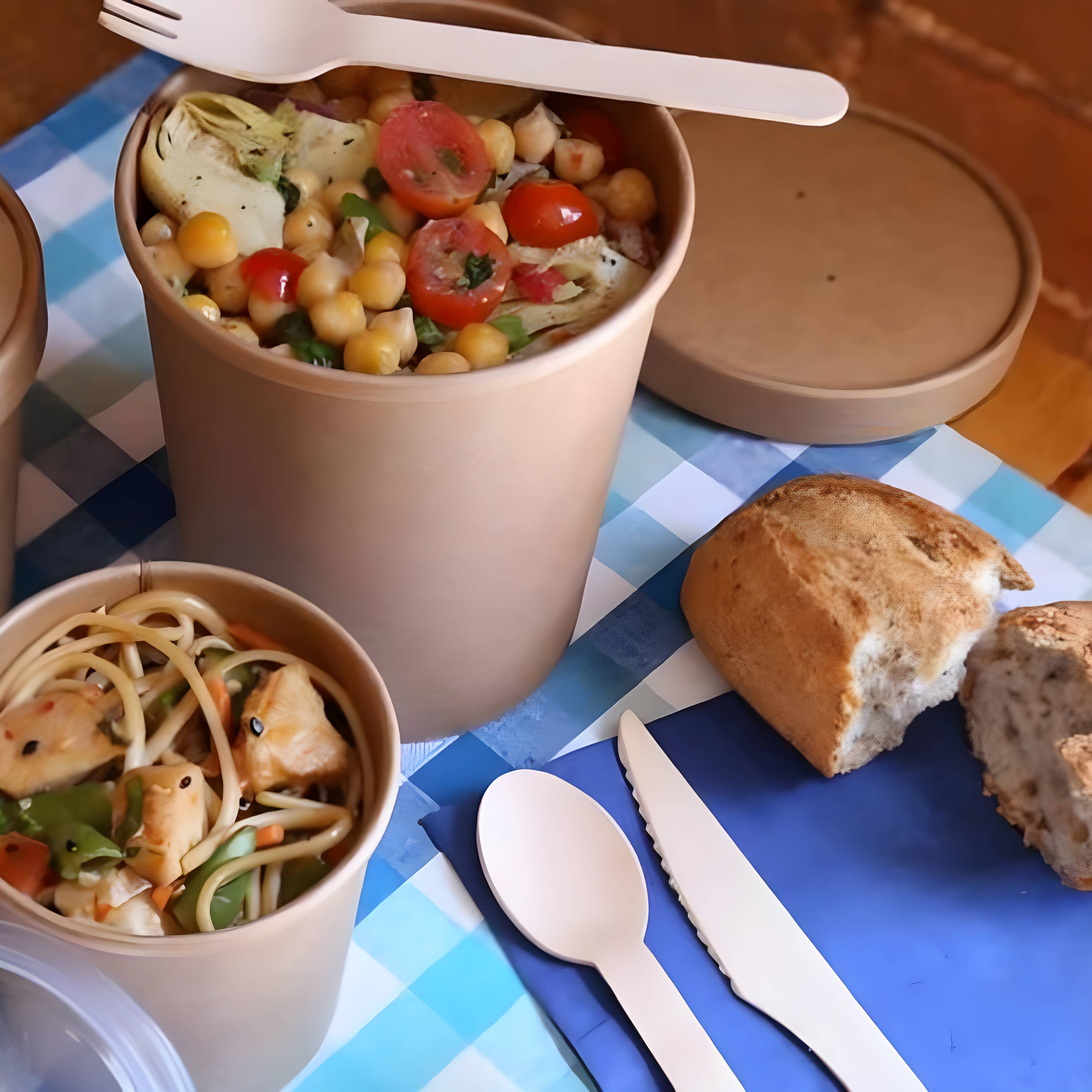 CLW Distributors INC - Wholesale Disposable Servingware Set - Disposable Wooden Knife 6.3" Length - Pack of 1003