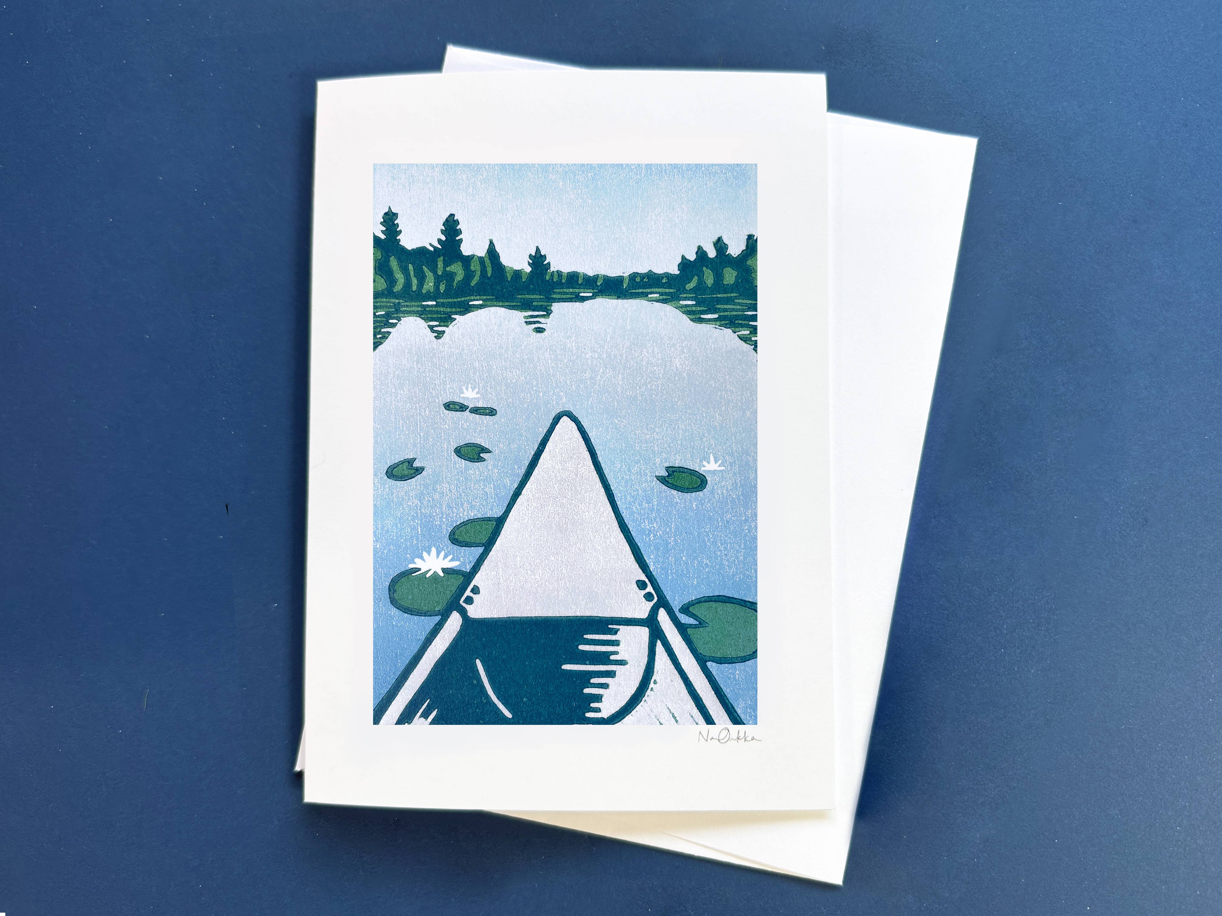 Nan Onkka Prints – Engroshandel Hverdagshilsen kort – Backcountry Sommer Blank Lykønskningskort1