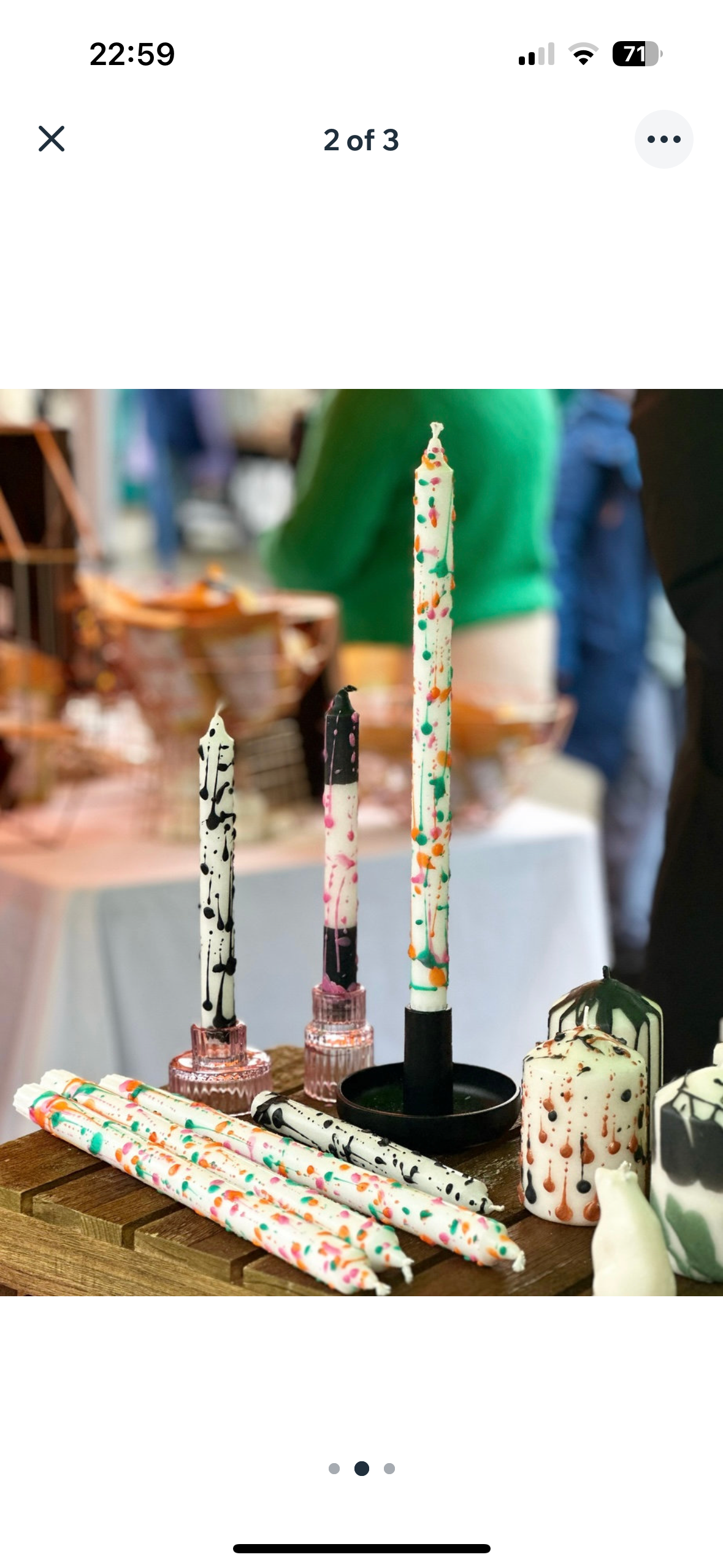 Cornish Glow - Wholesale Tapered Candle/Candlestick - Tall dinner candle - multi coloured2