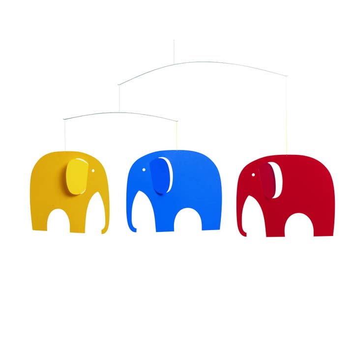 Elephant Party for wholesale by Flensted Hanging Art