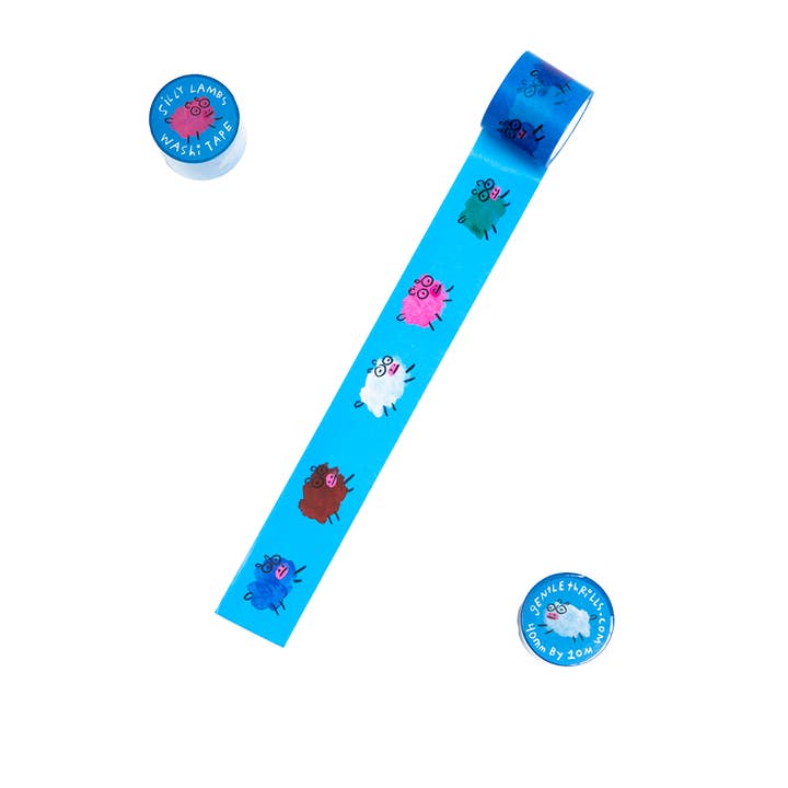 gentle thrills - Wholesale Washi Tape - silly lambs washi tape