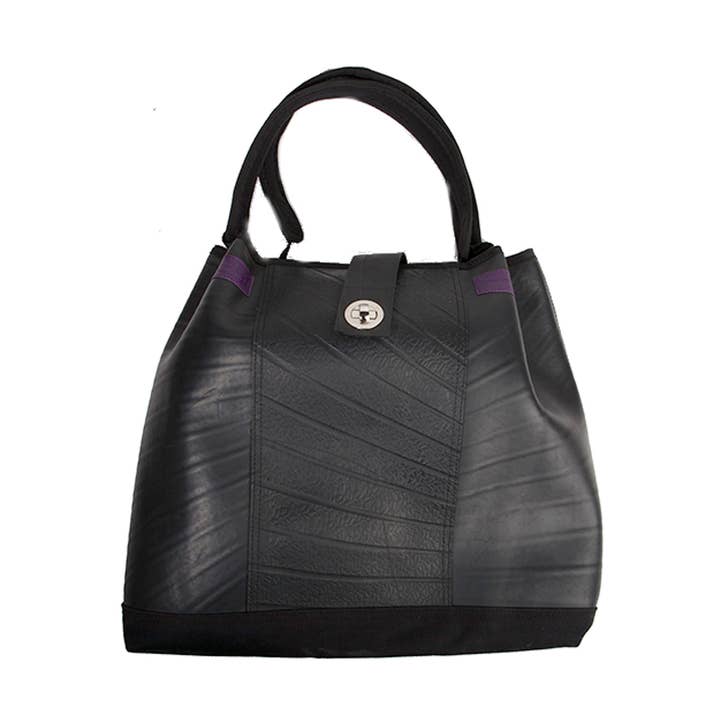 Anna Recycled Rubber Vegan Tote Bag (2 Colours Available) for wholesale by paguroupcycle