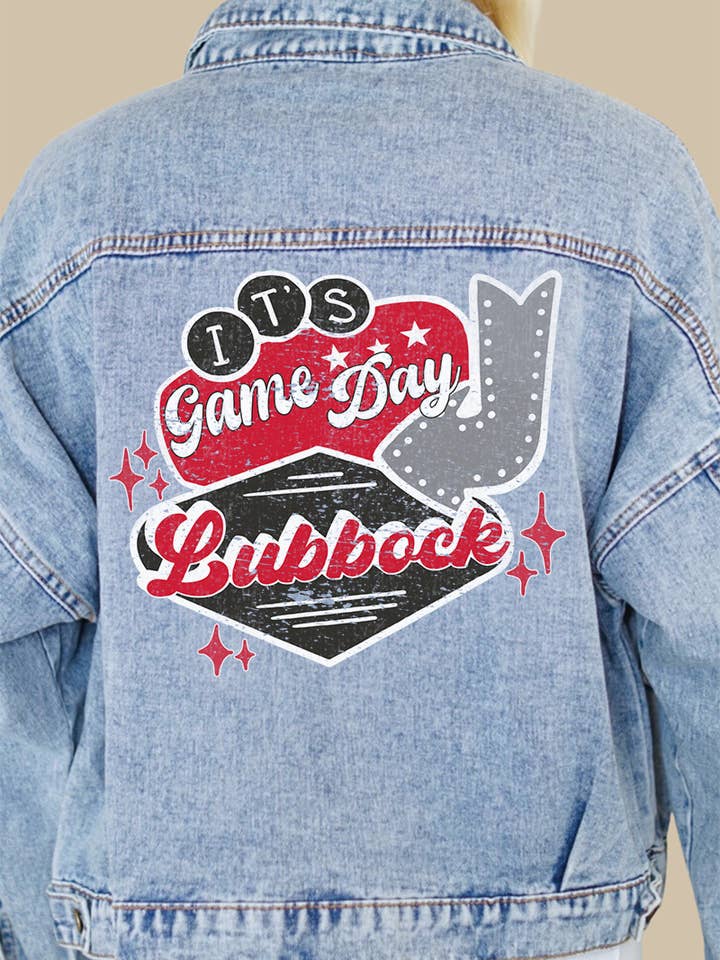 Chaqueta vaquera Texas Tech It's Game Day para venta al por mayor de Rivalry Runway