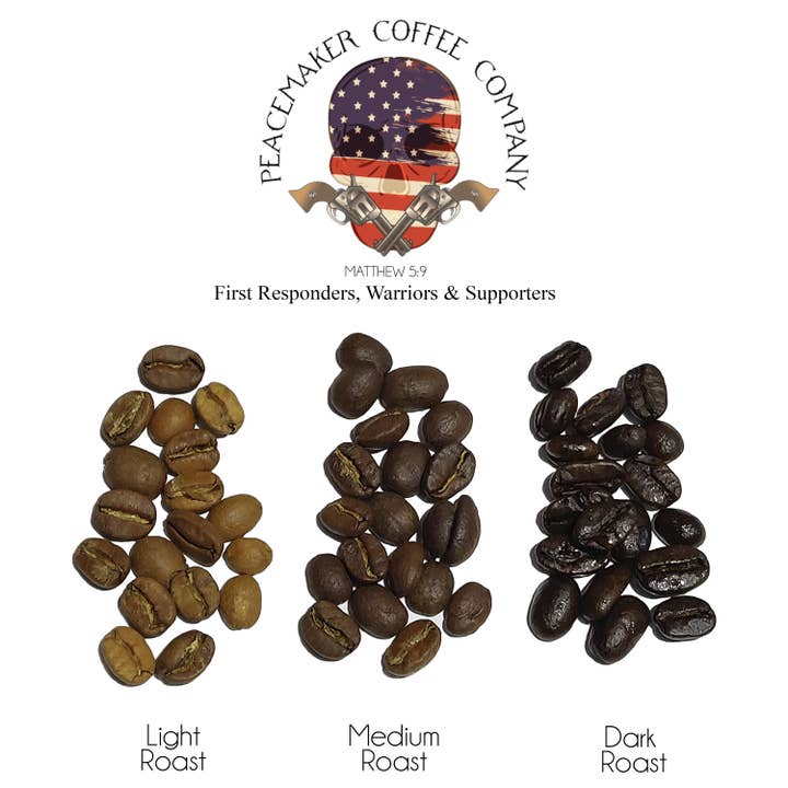 Peacemaker Coffee Company - Wholesale Coffee Beans - 12 oz.-Our Coffee/ Your Brand (Private Label) - 18 Options