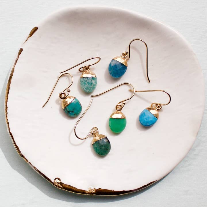 a.v. max – wholesale Dangle earrings – Semi Bud Drop Earrings