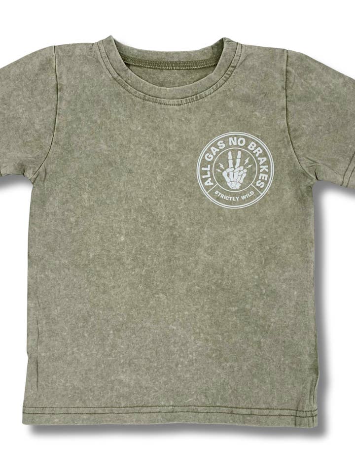 Strictly Wild - Wholesale Screen Printed T-Shirt - Kids - All Gas No Brakes T-Shirt1