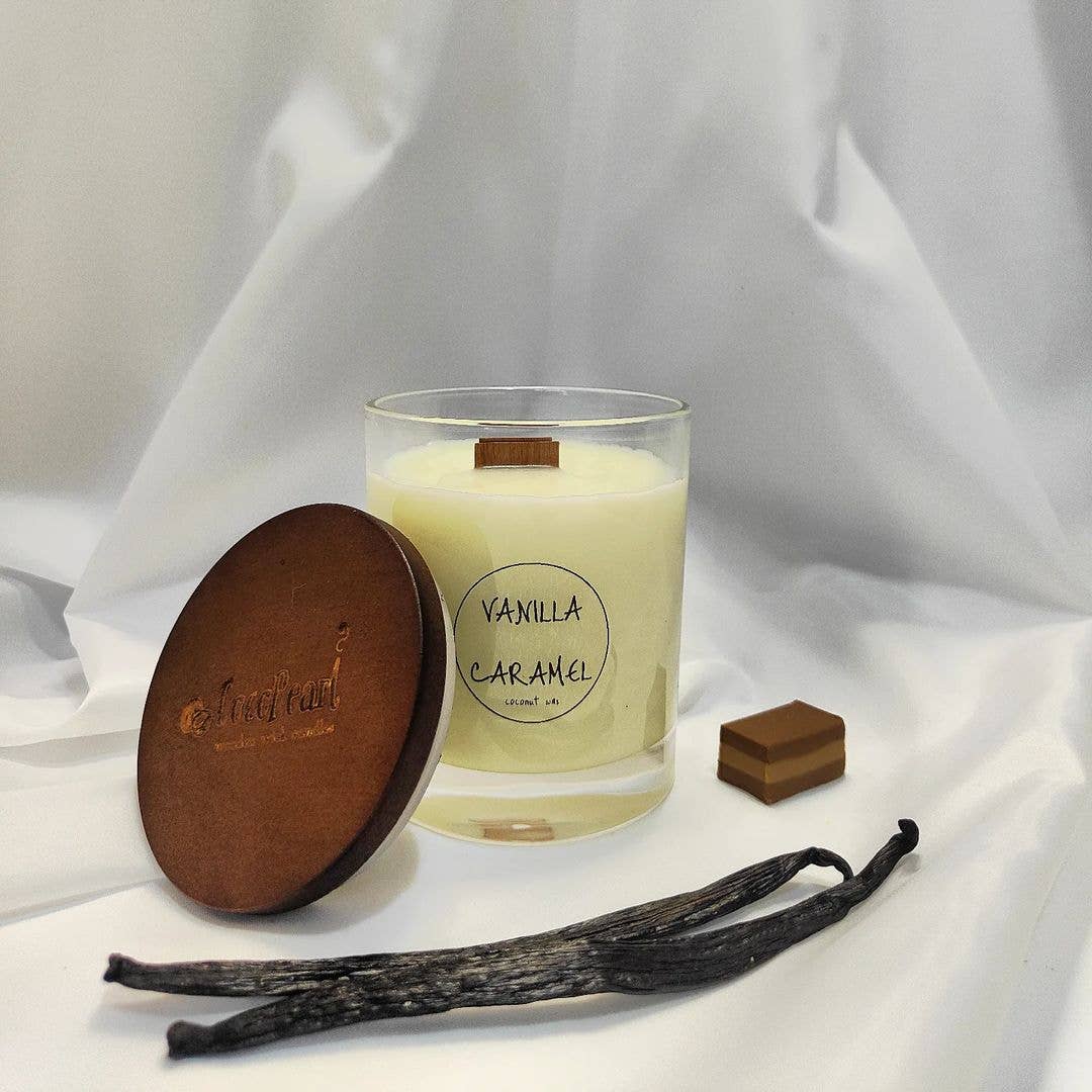 CocoPearl Candles - Wholesale Jar/filled candle - Vanilla caramel | Coconut & Soy Wax0