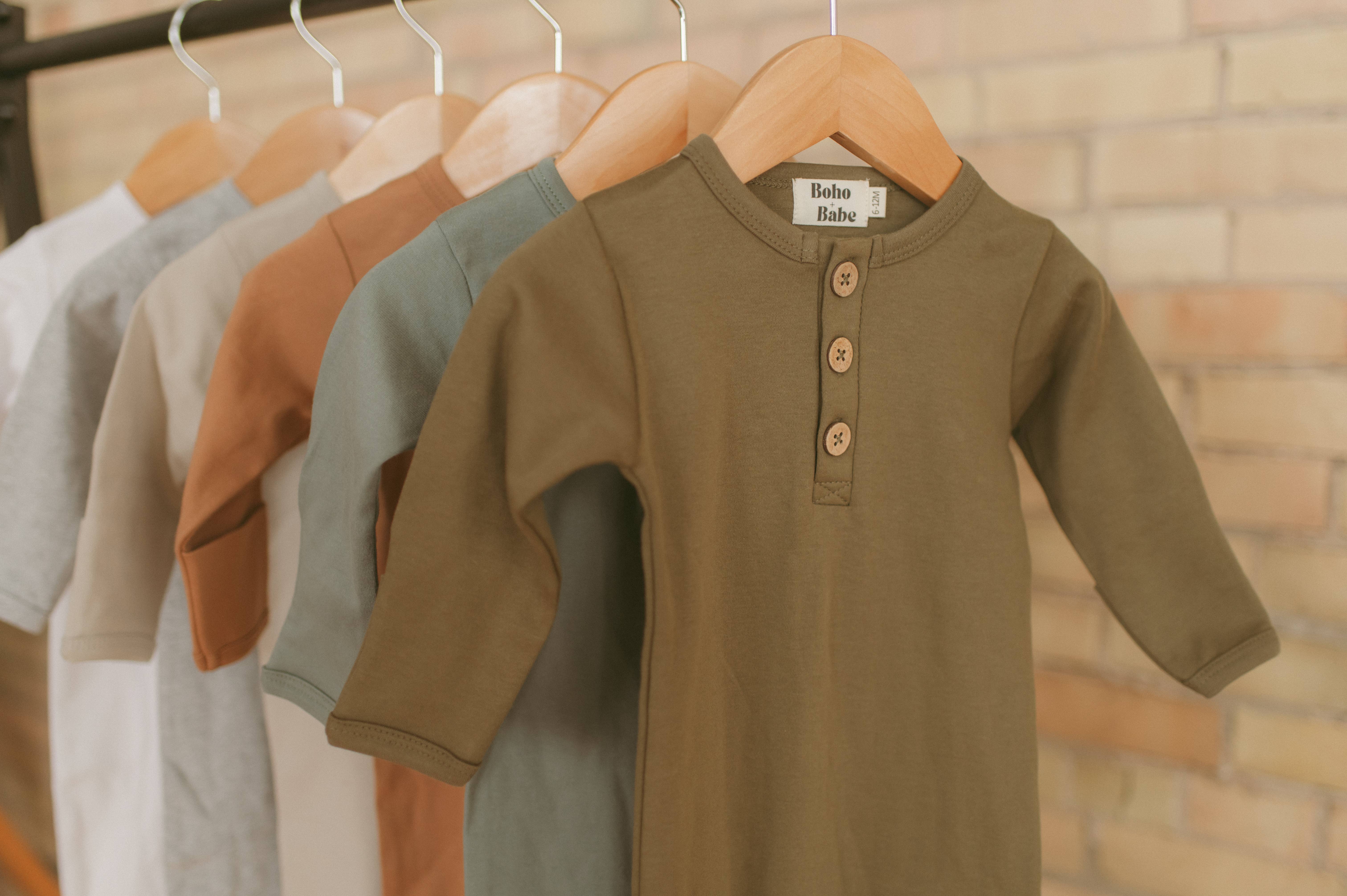 Boho + Babe - Wholesale Jumpsuit – Baby - Organic Cotton Button Baby Romper1