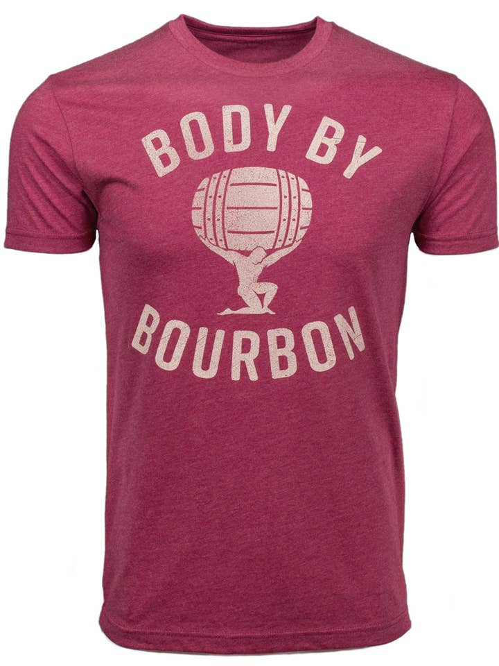 Body by Bourbon T-Shirt - Cardinal for wholesale by Surly Squirrel