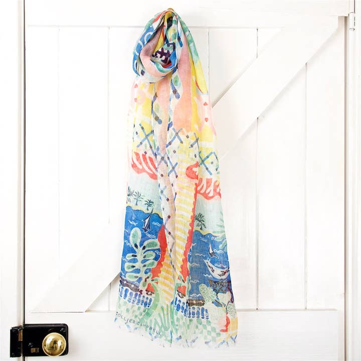 Biarritz Linen Scarf for wholesale by COLLIER CAMPBELL
